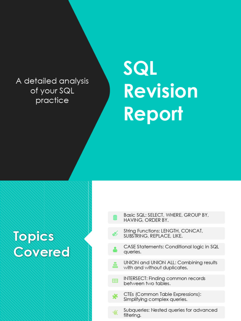 Revise SQL, Topic by Topic | PDF | Applied Mathematics | Computer ...
