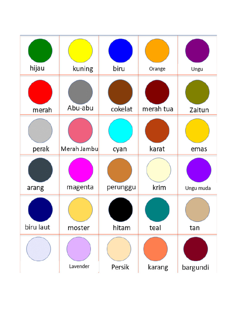 Lomba Tebak Warna | PDF