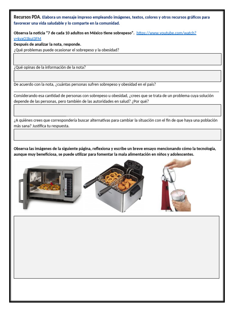 Mensaje Gráfico para Vida Saludable | PDF | Alimentos | Nutrientes
