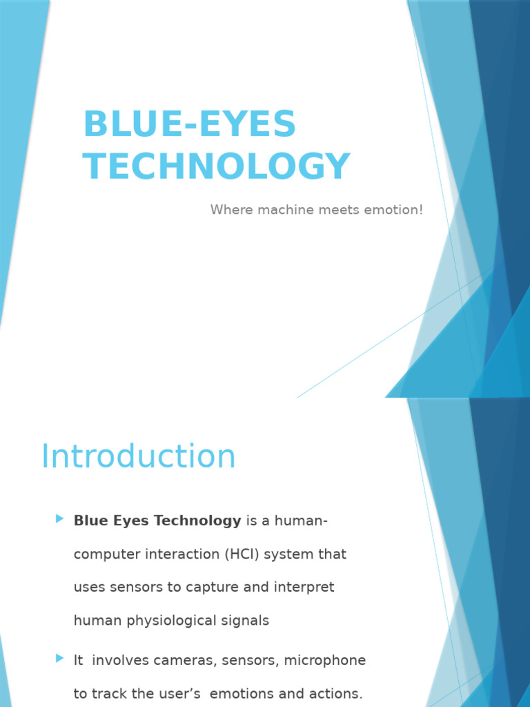 Blue Eyes Technology: HCI Innovations | PDF | Artificial Intelligence ...