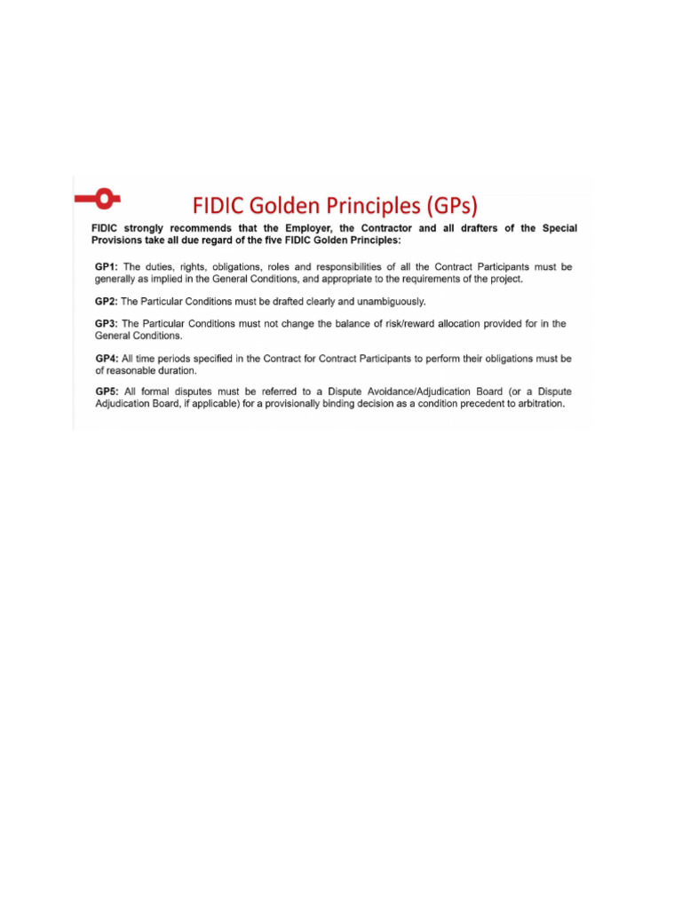 Fidic Golden Principal | PDF