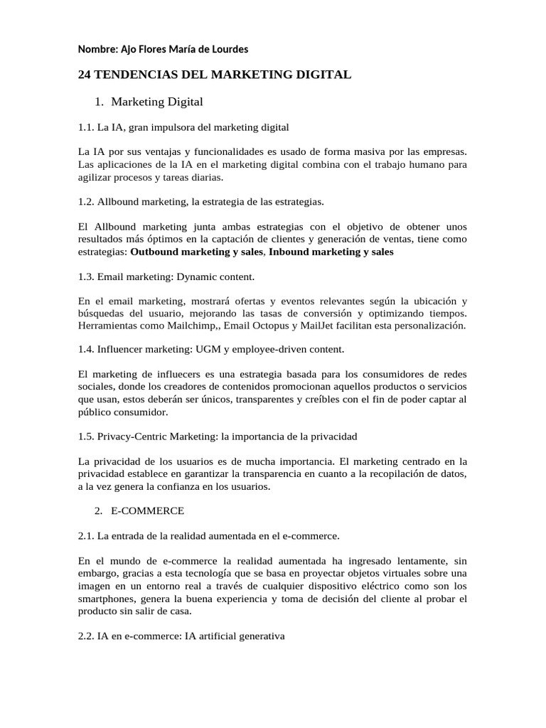 24 Tendencias Clave en Marketing Digital | PDF | Publicidad digital ...