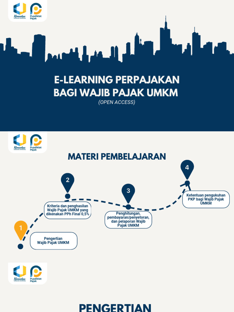 01 E Learning Perpajakan Bagi Wp Umkm Pdf