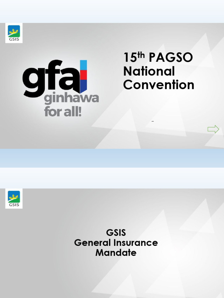 GSIS Insurance Updates at PAGSO 2023 | PDF | Natural Disasters | Insurance