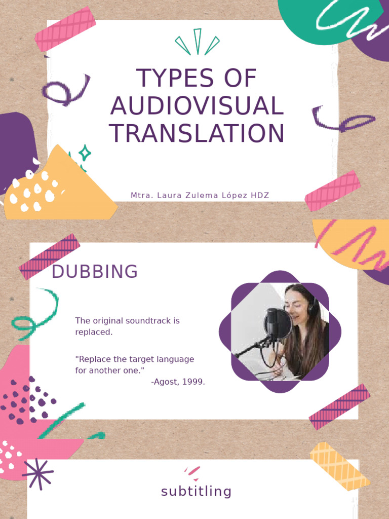 Types of Audiovisual Translation | PDF