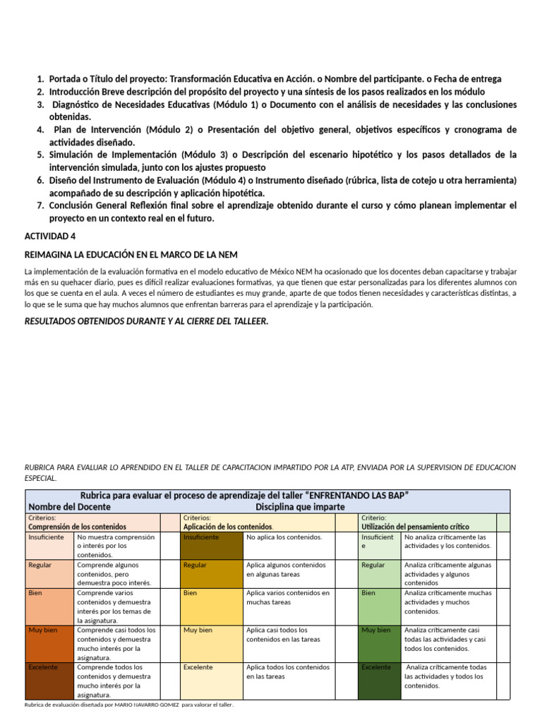 A4. Reimagina La Educacon en El Marco de La NEM Mario Navarro Gómez ...
