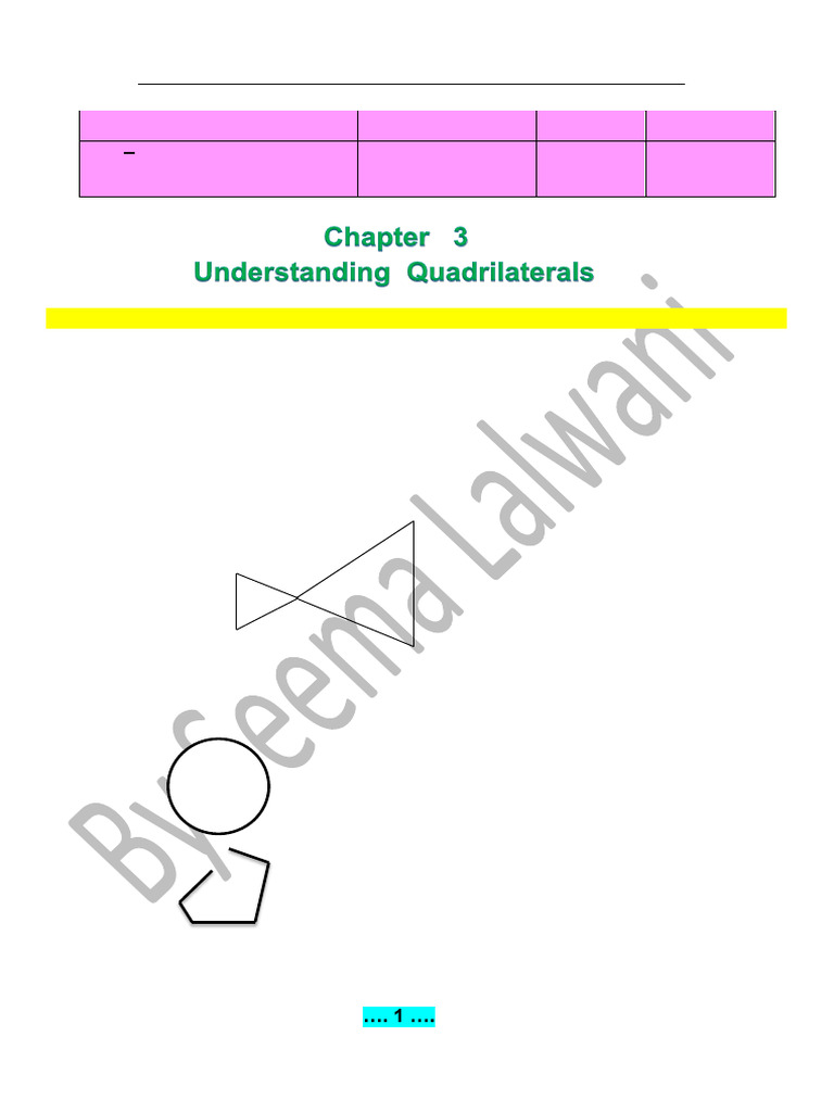 Types of Quadrilaterals Explained | PDF | Polygon | Elementary Geometry