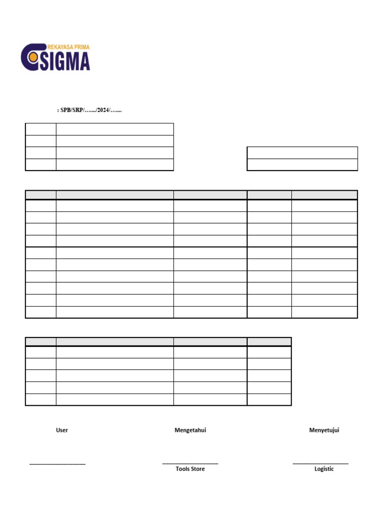 Surat Pengambilan Barang | PDF
