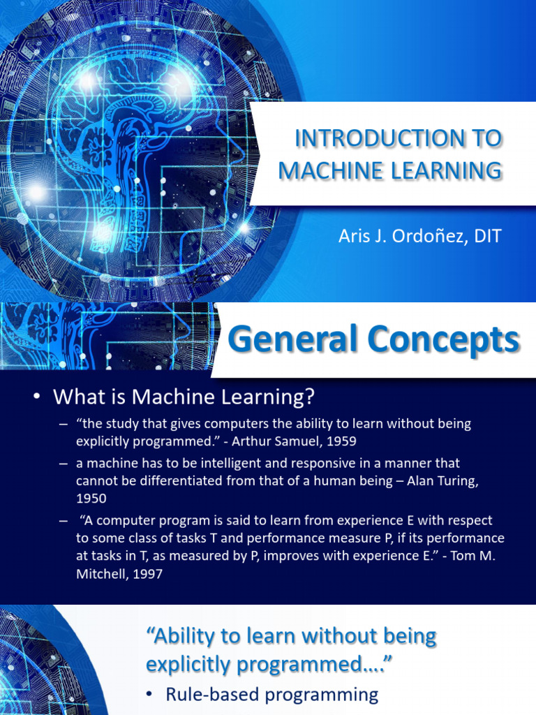 Intro to Machine Learning 1 | PDF | Machine Learning | Computational ...