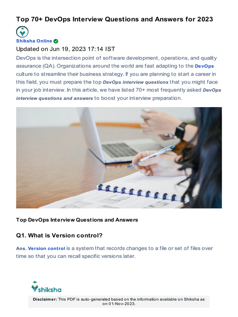 Devops Q & A | PDF | Selenium (Software) | Cloud Computing