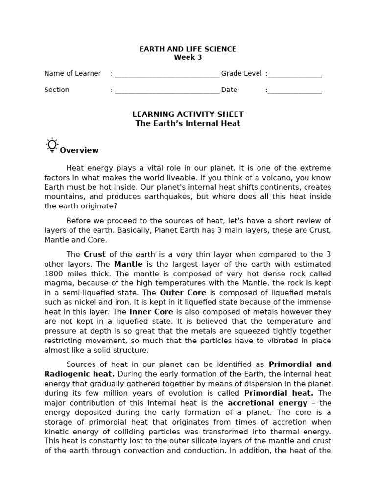 Week 3 | PDF | Magma | Earth