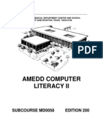 US Army Medical Course MD0058-200 - Amedd Computer Literacy II