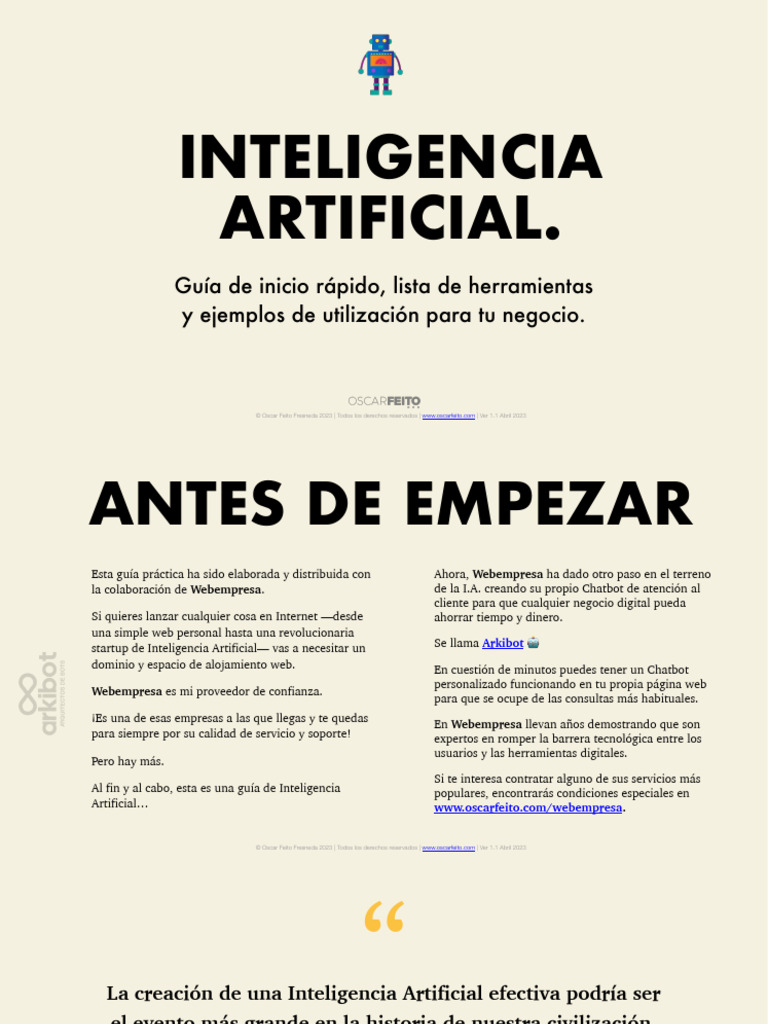Guía rápida de Inteligencia Artificial | PDF | Inteligencia artificial ...