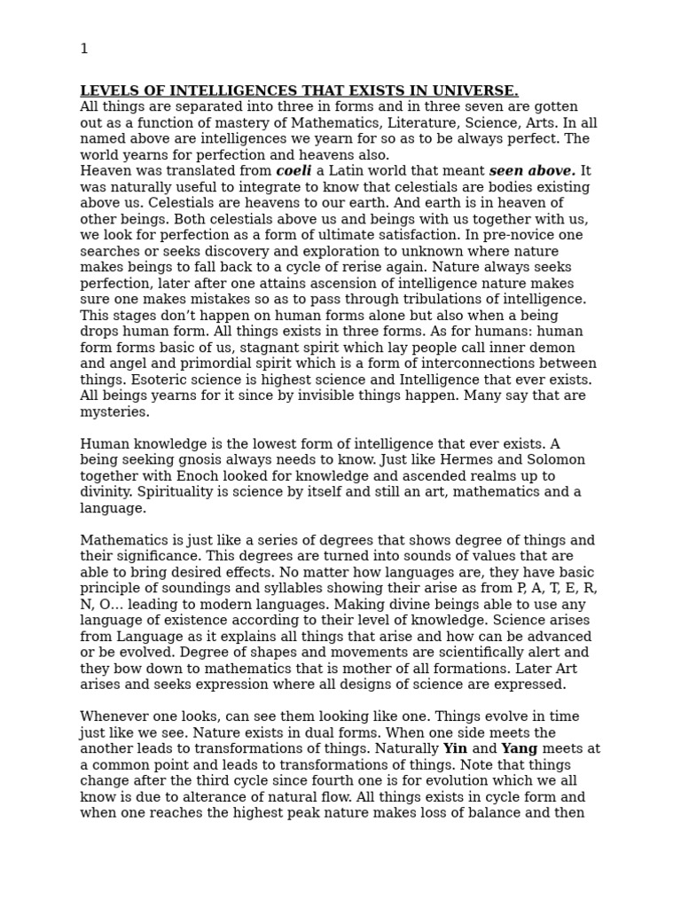 Intellectual levels | PDF | Knowledge | Wisdom