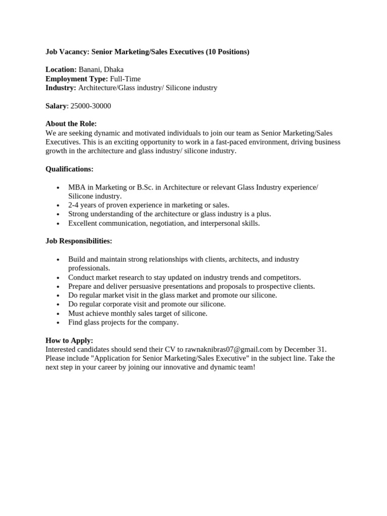 Job Post | PDF