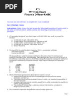 Wiley - Practice Exam 1 With Solutions | PDF | Financial