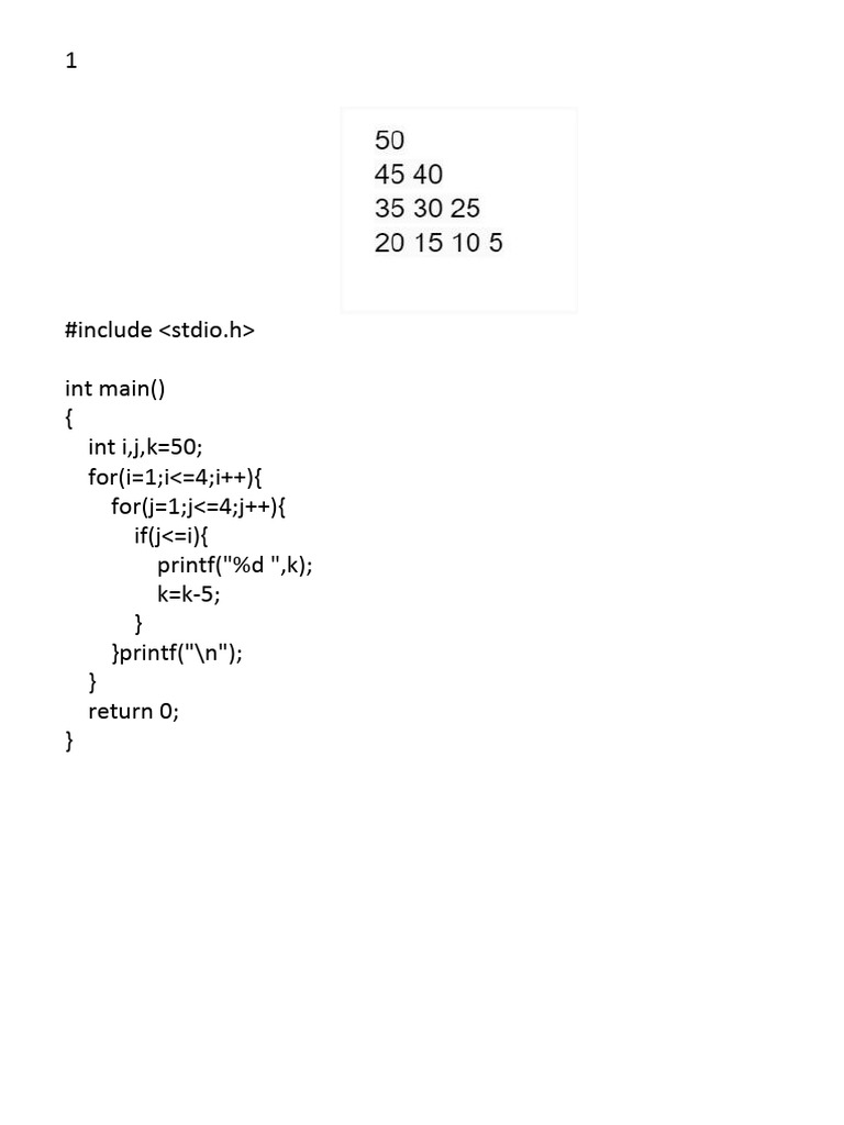 C Programming Patterns and Loops | PDF | Computer Programming