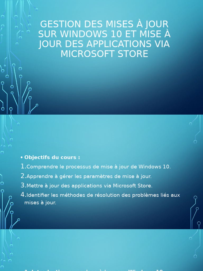 Gestion des mises à jour Windows 10 | PDF | Windows 10 | Microsoft Windows