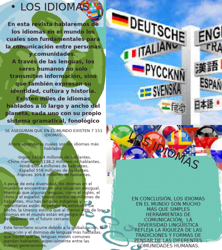 Idiomas del Mundo: Diversidad y Desafíos | PDF