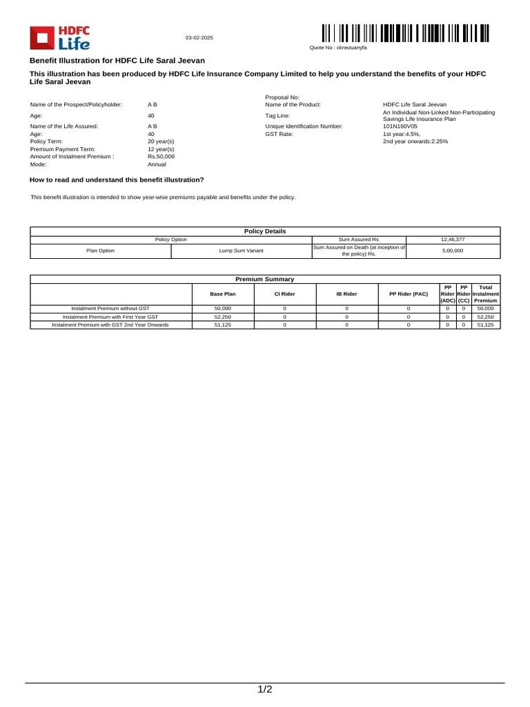 Illustration (50) | PDF | Insurance | Life Insurance