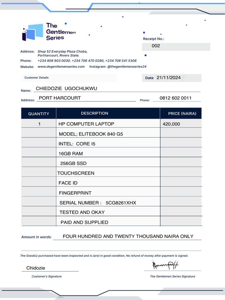 Gs Invoice | PDF