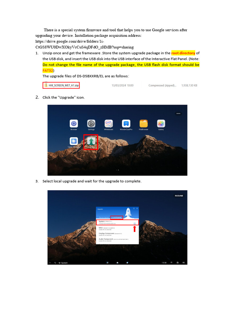 Install GMS on Interactive Flat Panel | PDF