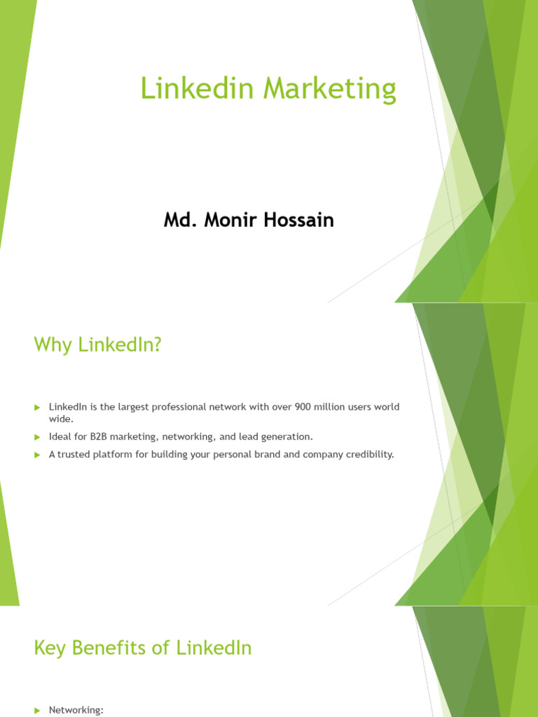 Linkedin Marketing Pdf Linked In Advertising