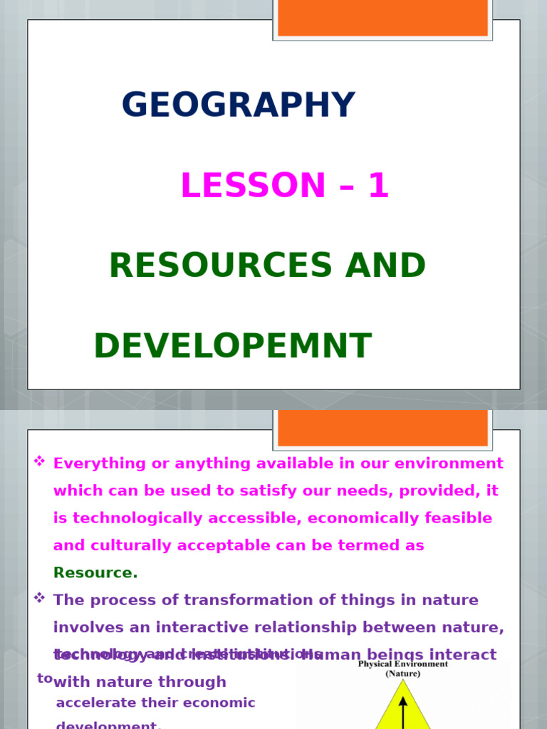 Geo Chapter - 1 Resources and Development | PDF | Soil | Resource