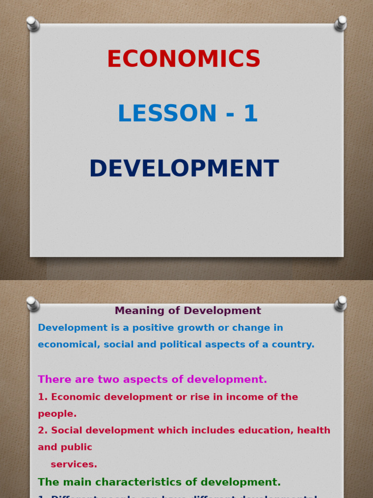 Eco Chapter - 1 Development | PDF | Sustainability | Human Development ...