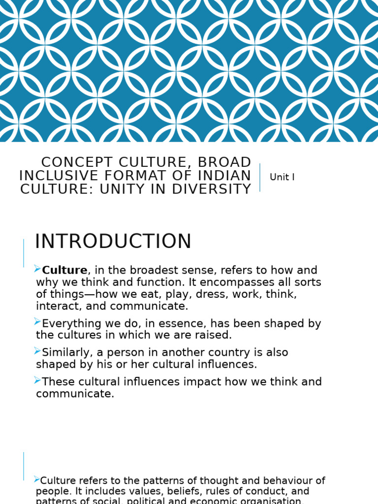 Unity in Diversity: Indian Culture Explained | PDF | Languages Of India