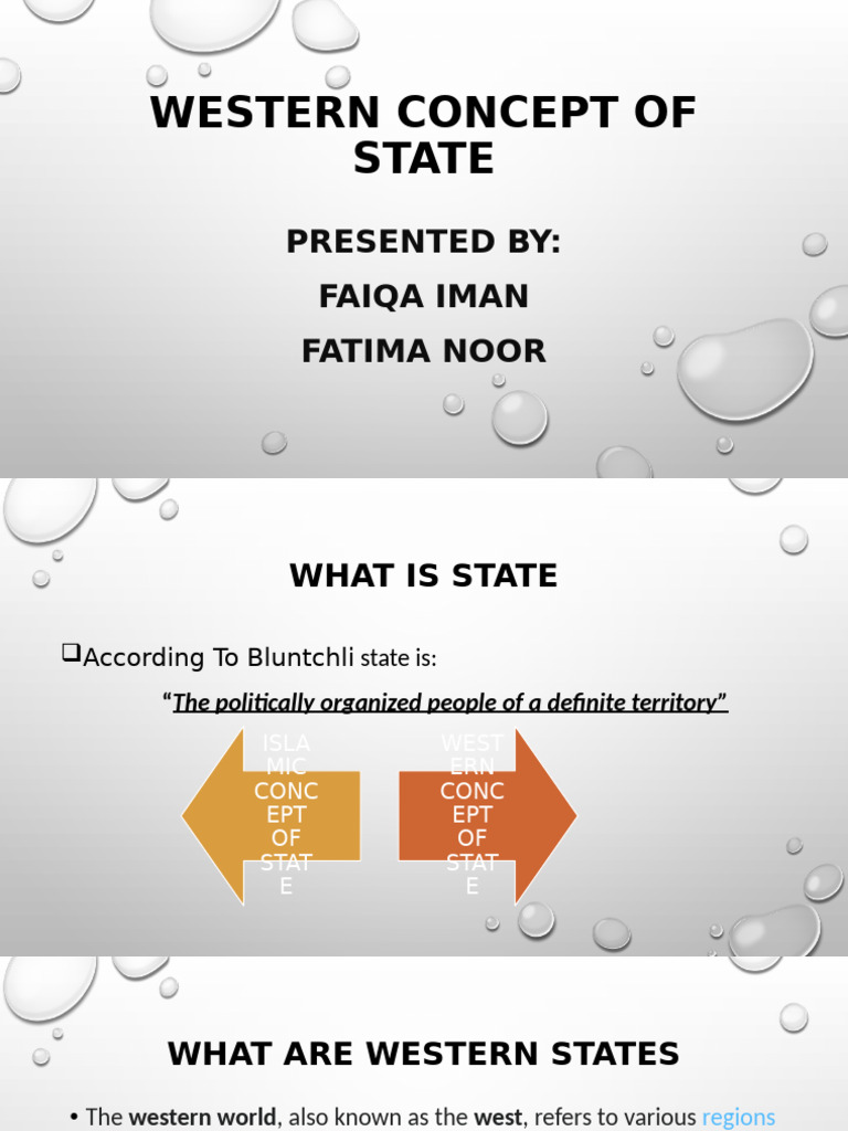 WESTERN CONCEPT OF STATE | PDF | Sovereignty | Western World