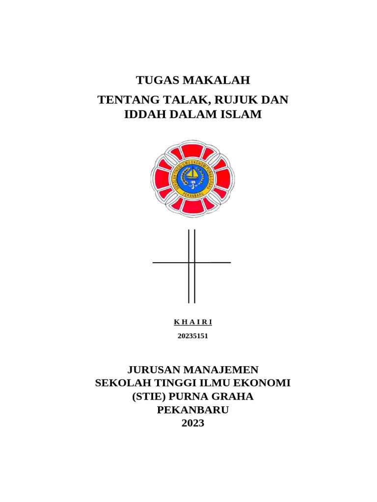 Pengertian Talak dan Rujuk dalam Islam | PDF