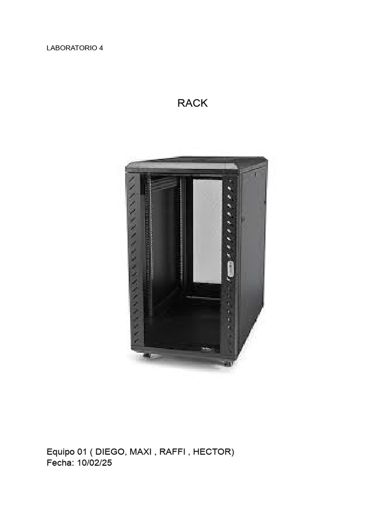 Configuración de Rack y Conectividad IP | PDF