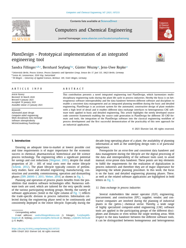 Fillinger 2021 | PDF | Simulation | Computer Aided Design