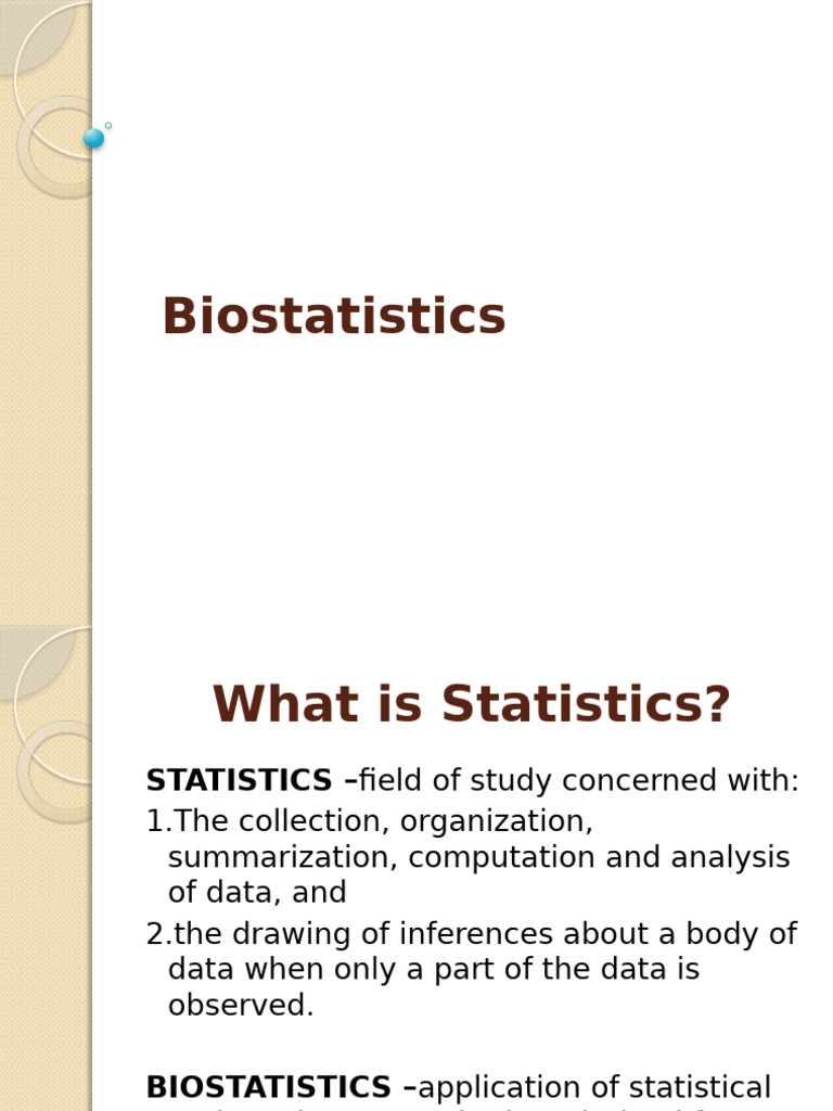 Module+1 Introduction+to+Biostatistics,+Epidemiology | PDF | Statistics ...