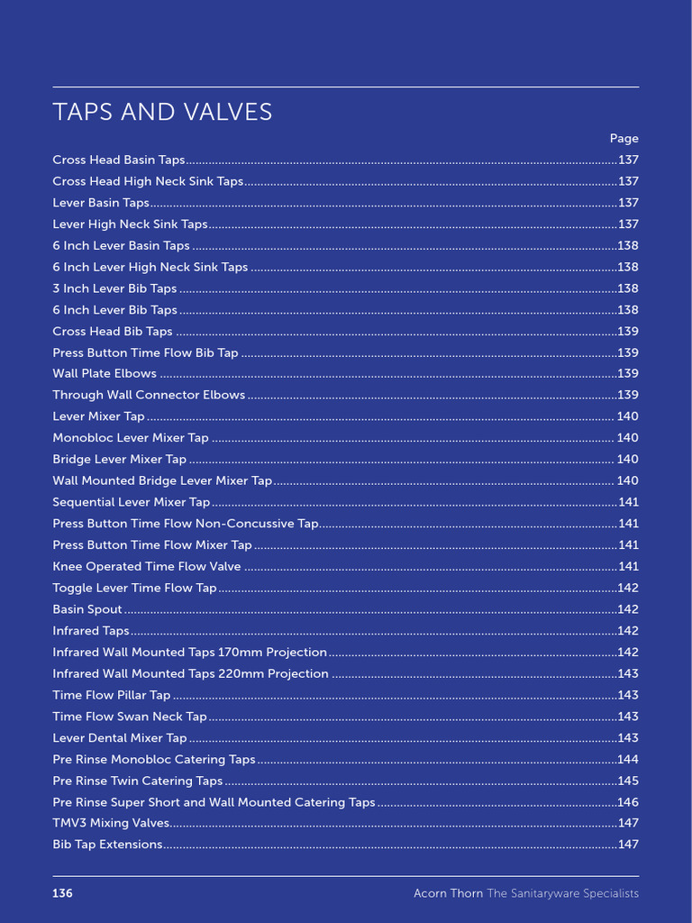 Taps and Valves | PDF