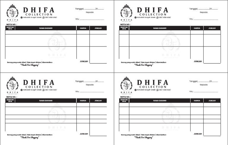 Dhifa Nota Landscape FIX | PDF
