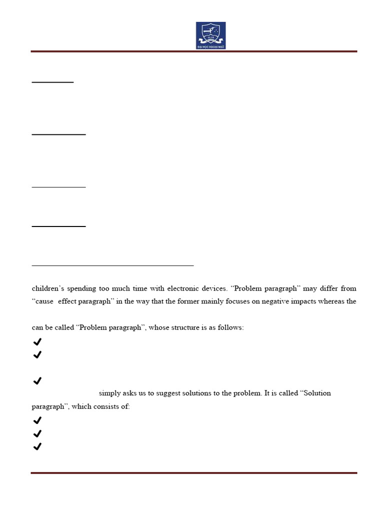 Problem-Solution Paragraph Guide | PDF | Traffic | Obesity