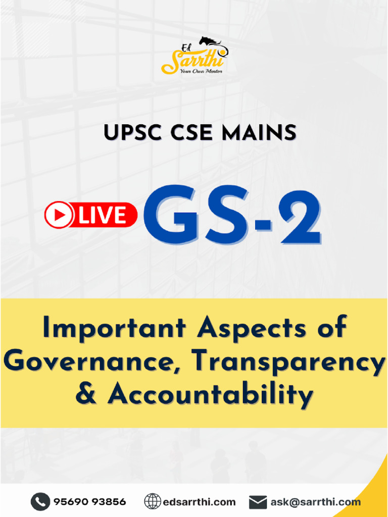 Governance, Transparency, and Accountability Guide | PDF | Governance ...