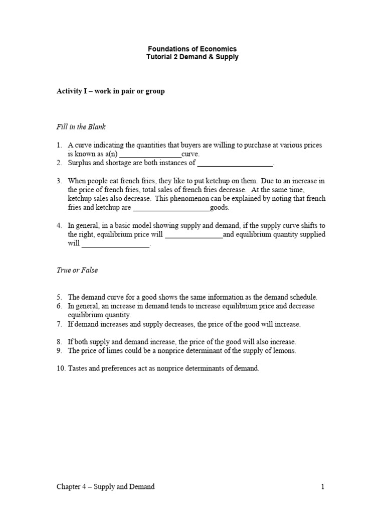 Demand and Supply Dynamics Explained | PDF | Supply And Demand ...