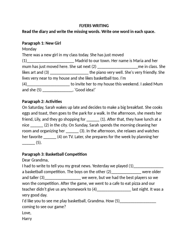 Flyers Writing | PDF | Cuisine