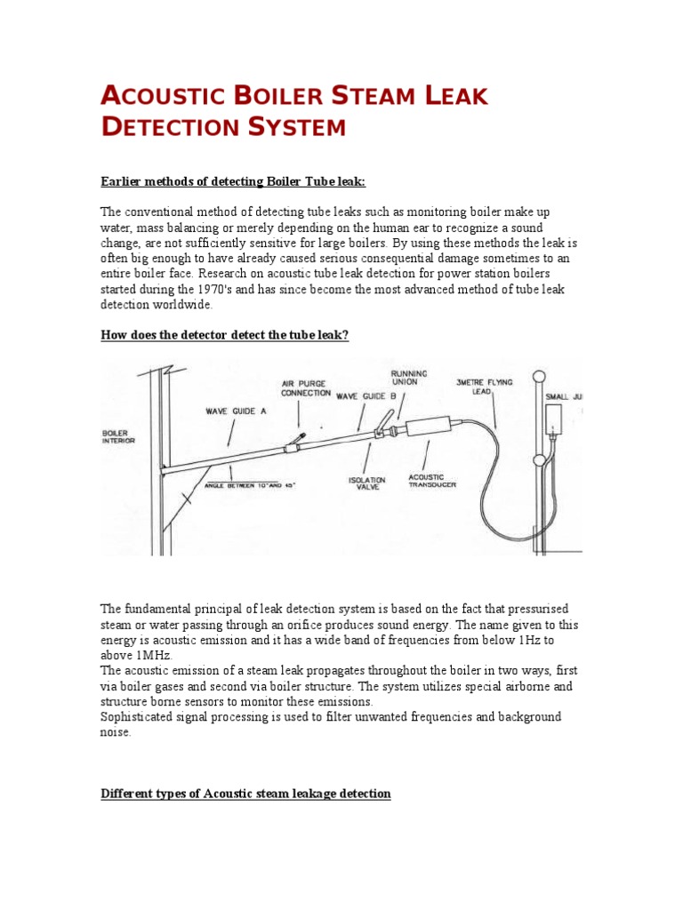 Acoustic Steam Leak Detection System | PDF | Decibel | Acoustics