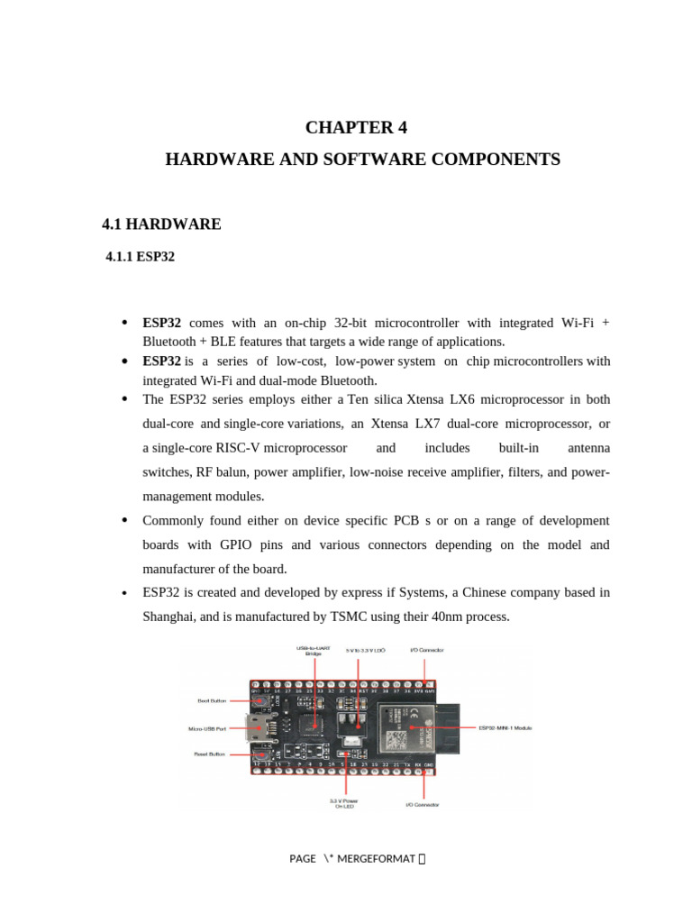 ESP32 and Sensor Components Overview | PDF | Arduino | Liquid Crystal ...