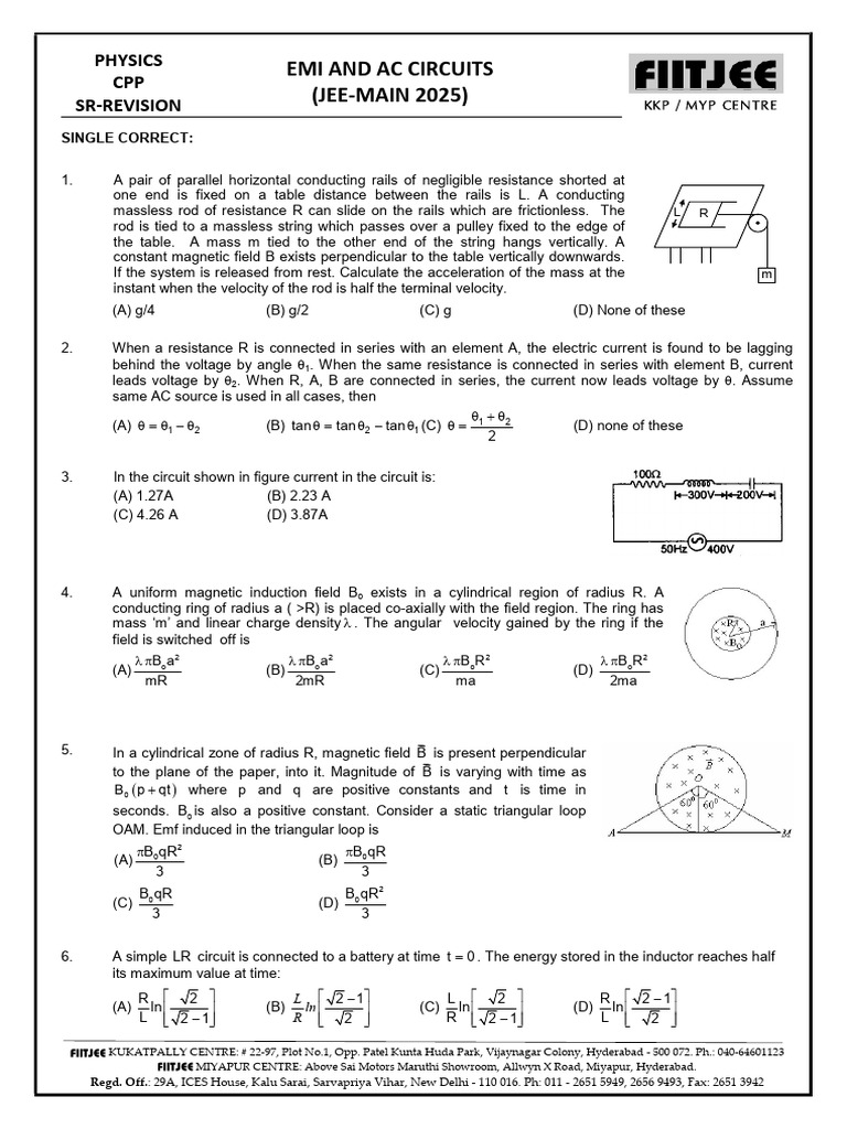 Emi and Ac Circuits | PDF | Inductor | Inductance
