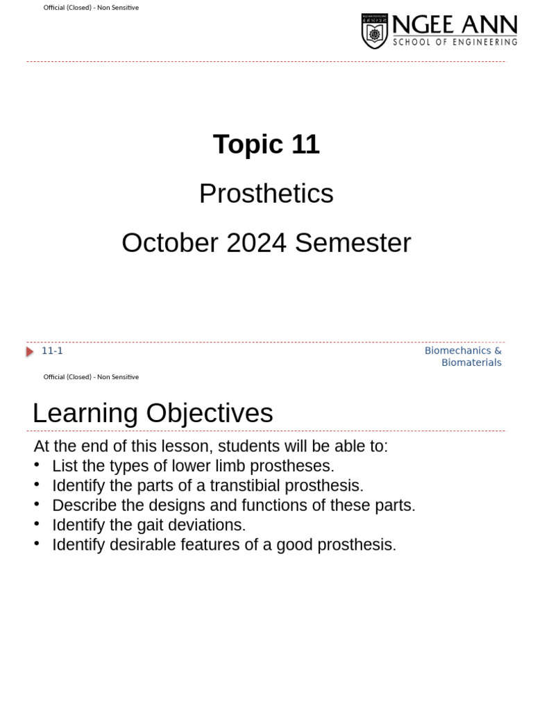 Lower Limb Prosthetics Overview | PDF | Prosthesis | Foot