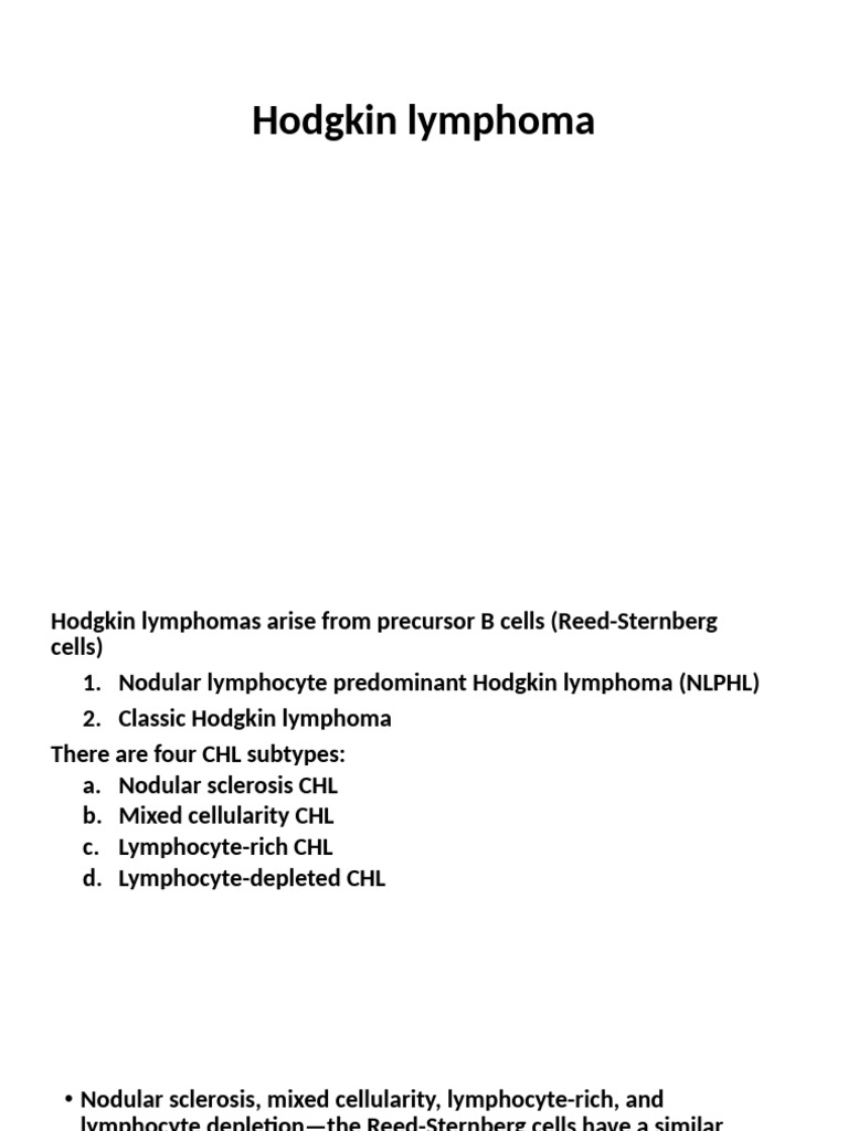 Hodgkin Disease PDF Lymphoma Medical Specialties — free download