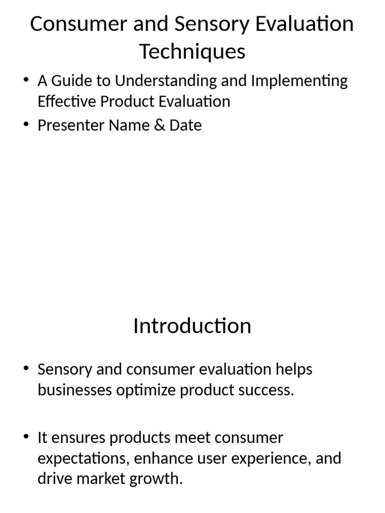 Sensory Evaluation Techniques Guide | PDF | Evaluation | Perception