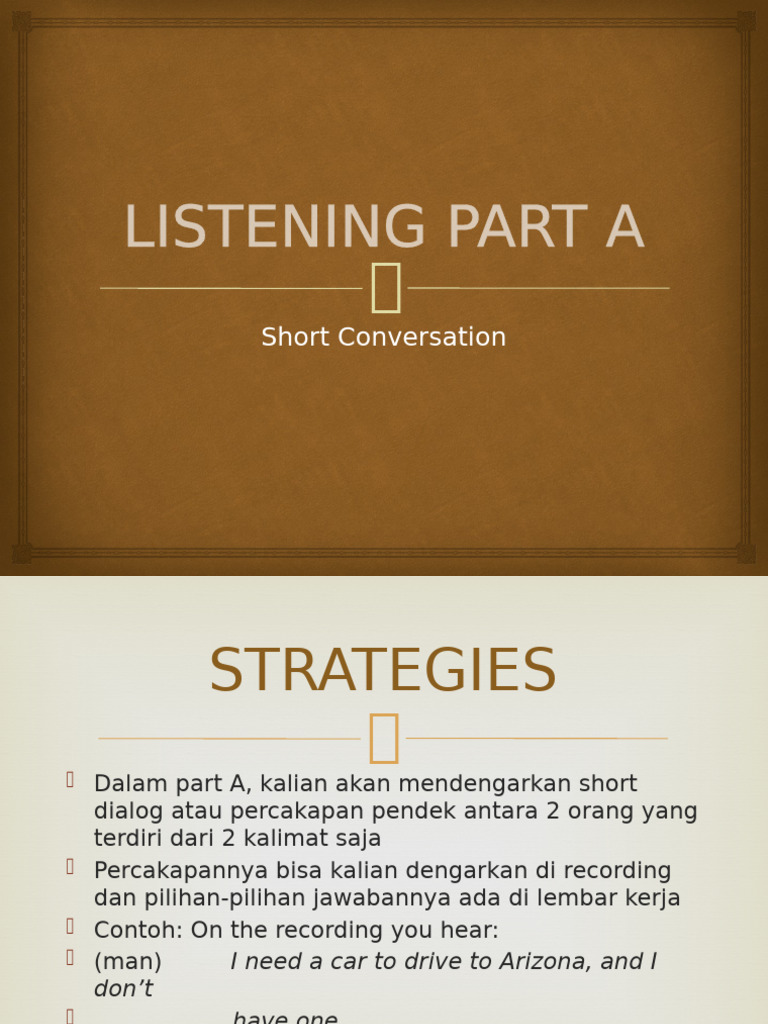 English Listening | PDF