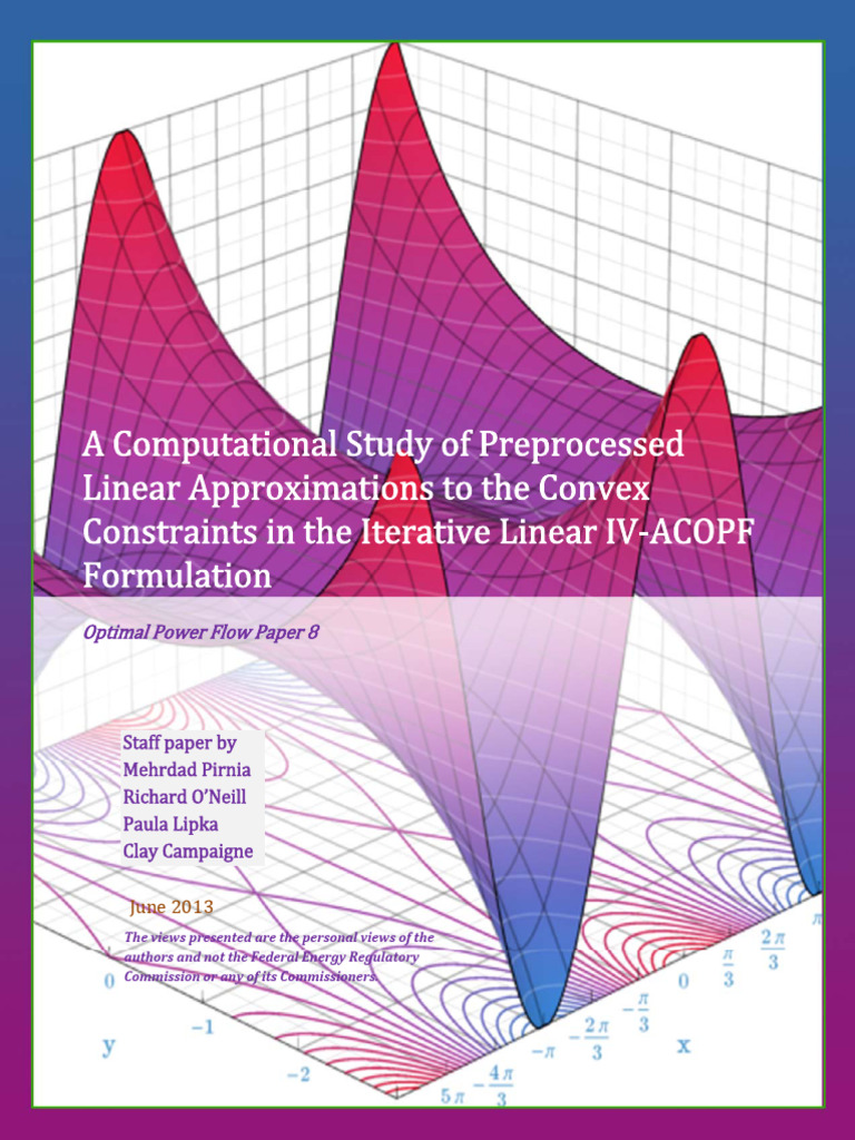 A Computational Study of Linear Approximations To The Convex ...