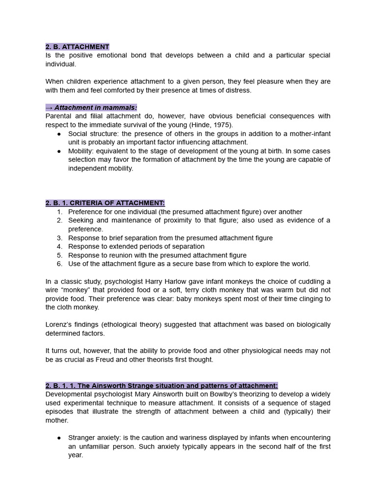 Understanding Child Attachment Styles | PDF | Attachment Theory ...